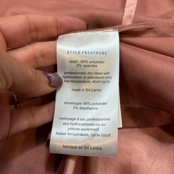 New without‎ Tags David’s Bridal Dusty Rose Satin Robe Size Large/XL - Picture 7 of 11